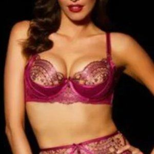 Honey Birdette Julie Bra - Berry - 38D